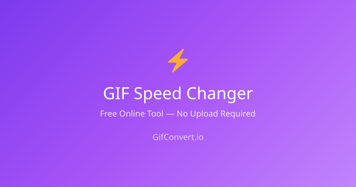 GIF Speed Changer — Free Online Tool | GifConvert